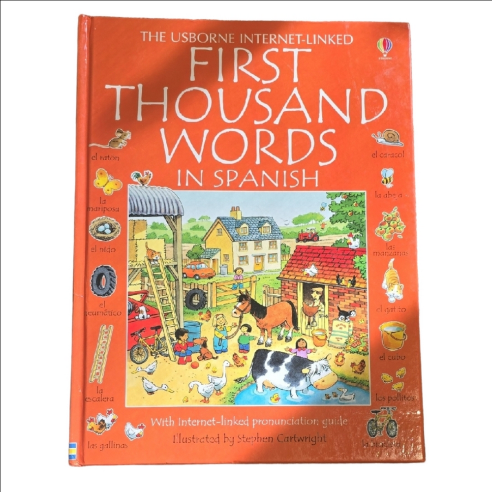 USBORNE First Thousand Words in Spanish Illustrated Vocabulary Book